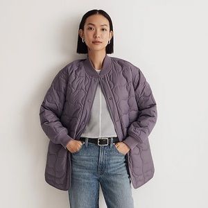 Quilted Oversized Bomber Jacket Madewell